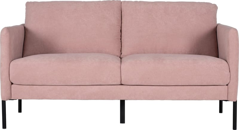 Kingsley 2,5-sits soffa i rosa sammet - Ljusrosa sammet (Letto ljusrosa 1073) - Möbler - Soffa - Sammetssoffa