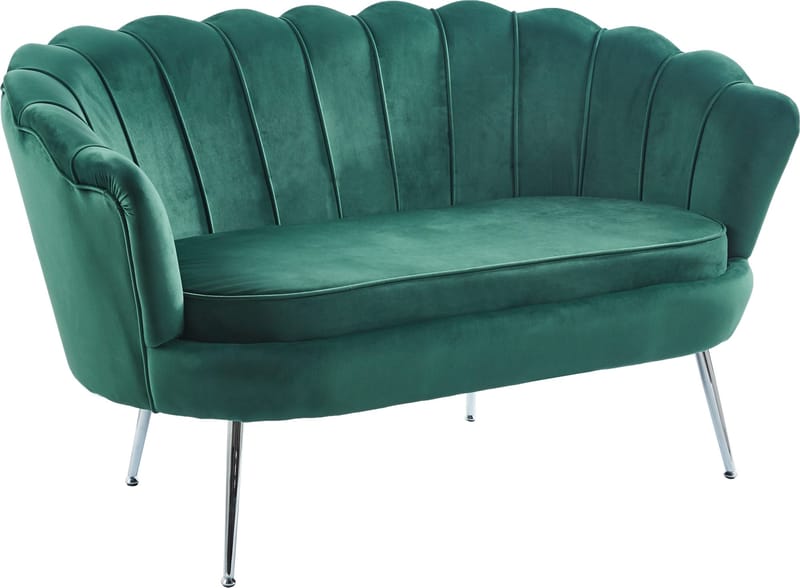 Kingsley 2-sits soffa grön sammet - Grön - Möbler - Soffa - Sammetssoffa