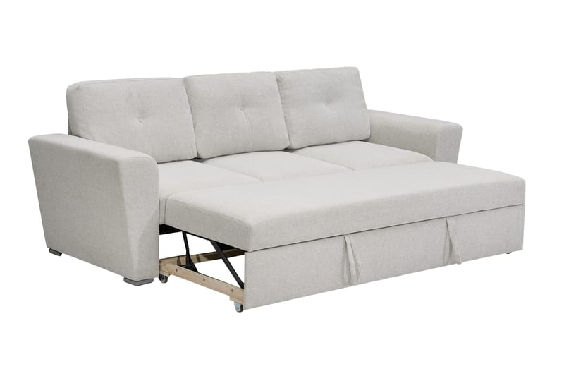 Leia 3-sits Bäddsoffa i tyg - Beige - Möbler - Soffa - Bäddsoffa
