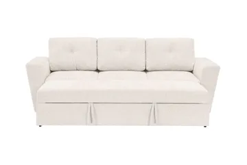 Leia 3-sits Bäddsoffa i tyg - Beige - Möbler - Soffa - Bäddsoffa