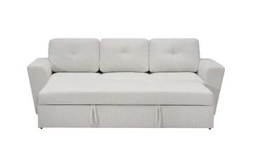 Leia 3-sits Bäddsoffa i tyg - Beige - Möbler - Soffa - Bäddsoffa
