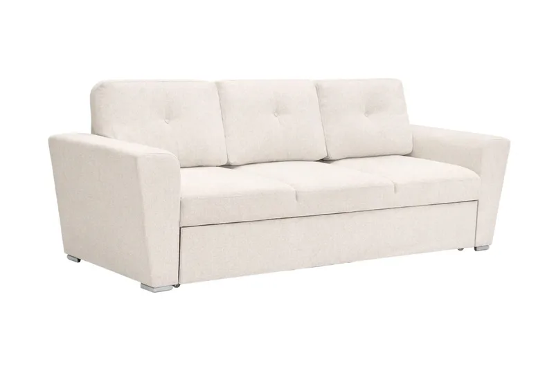 Leia 3-sits Bäddsoffa i tyg - Beige - Möbler - Soffa - Bäddsoffa