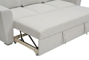 Leia 3-sits Bäddsoffa i tyg - Beige - Möbler - Soffa - Bäddsoffa