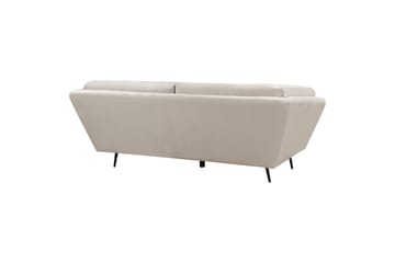 Lenvik Soffa 3-sits - Beige/Svart - Möbler - Soffa - Sammetssoffa