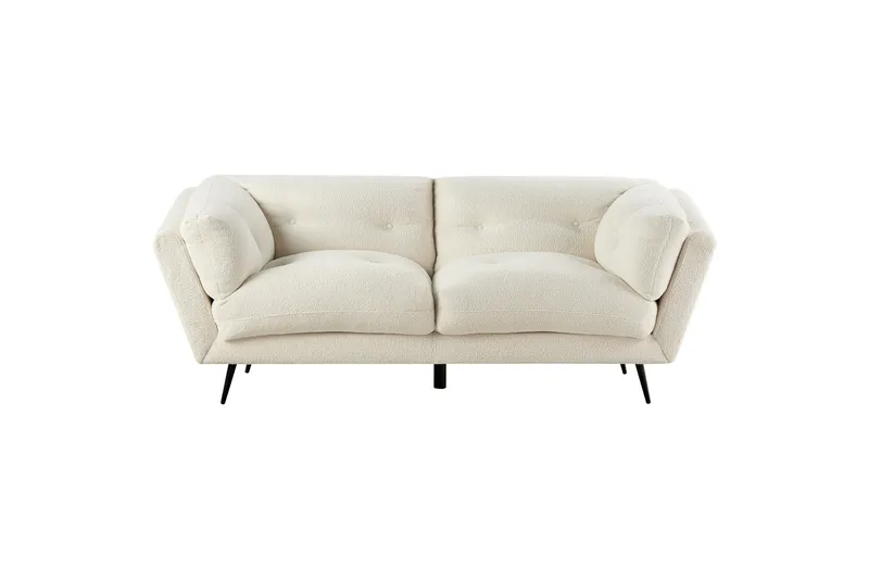 Lenvik Soffa 3-sits, Svart/Vit