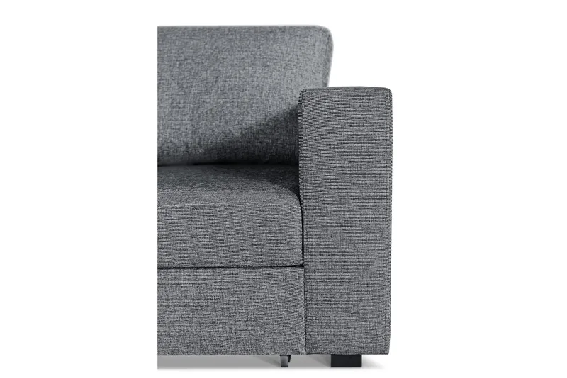 Leo Bäddsoffa 3-sits med Schäslong Vänster - Mellangrå - Möbler - Soffa - Bäddsoffa