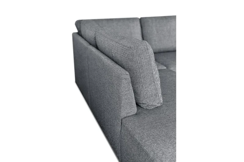 Leo Bäddsoffa 3-sits med Schäslong Vänster - Mellangrå - Möbler - Soffa - Bäddsoffa