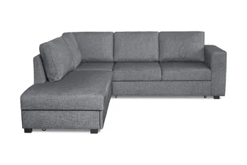 Leo Bäddsoffa 3-sits med Schäslong Vänster - Mellangrå - Möbler - Soffa - Bäddsoffa