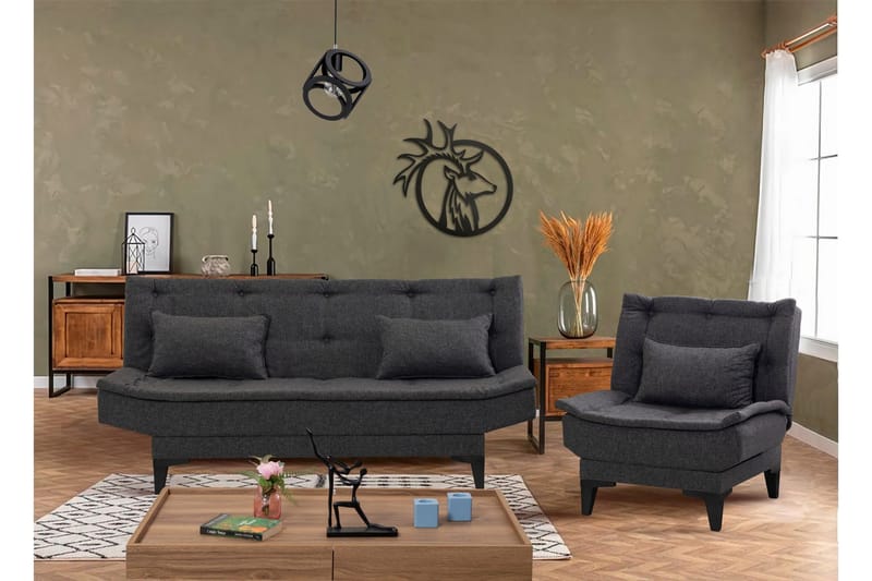 Lepinas Soffgrupp - Antracit - Möbler - Soffa - Soffgrupp