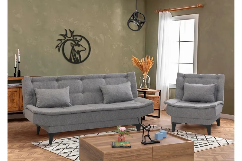 Lepinas Soffgrupp - Grå - Möbler - Soffa - Soffgrupp