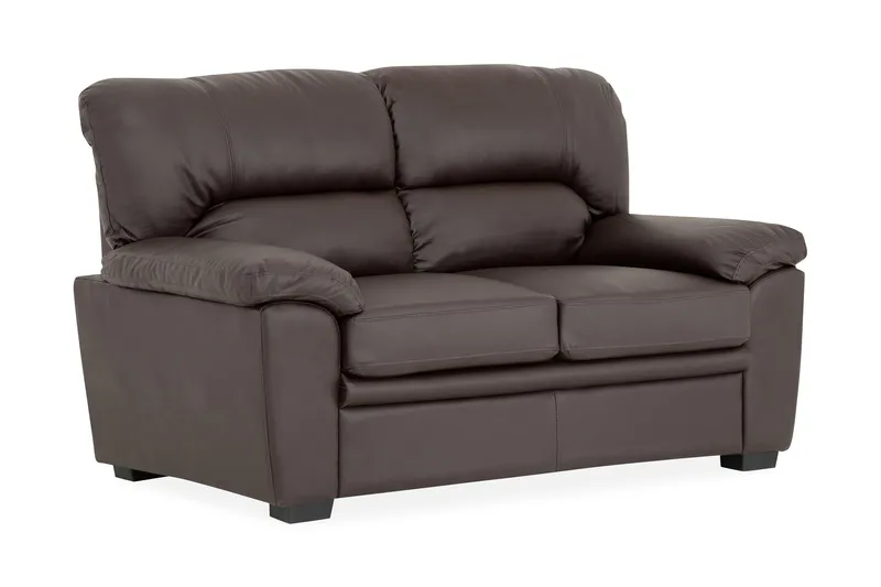 Lindby 2-sits Soffa Konstläder - Brun - Möbler - Soffa - Skinnsoffor