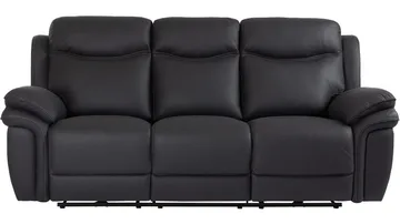 Livaro Reclinersoffa 3-sits Elektrisk - Svart - Möbler - Soffa - 3 sits soffa