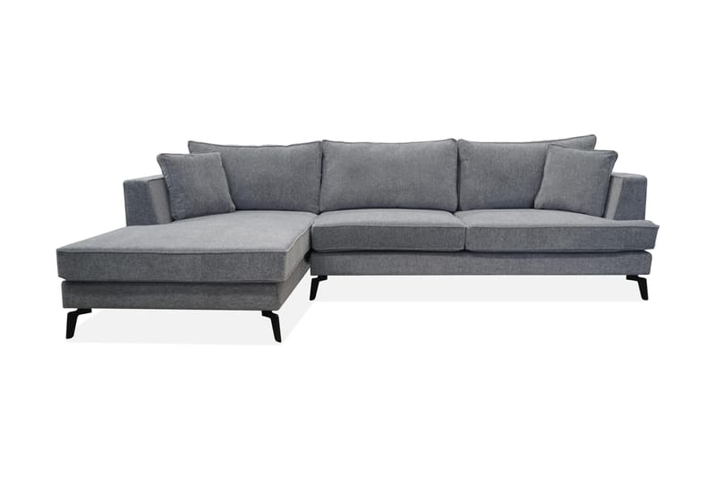 Llopiz Divansoffa - Mörkgrå - Divansoffor & schäslongsoffa - 4 sits soffa med divan