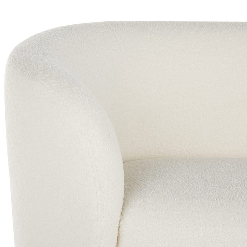 Loen 3-sits Svängd Soffa i Bouclé - Offwhite - Möbler - Soffa - 3 sits soffa