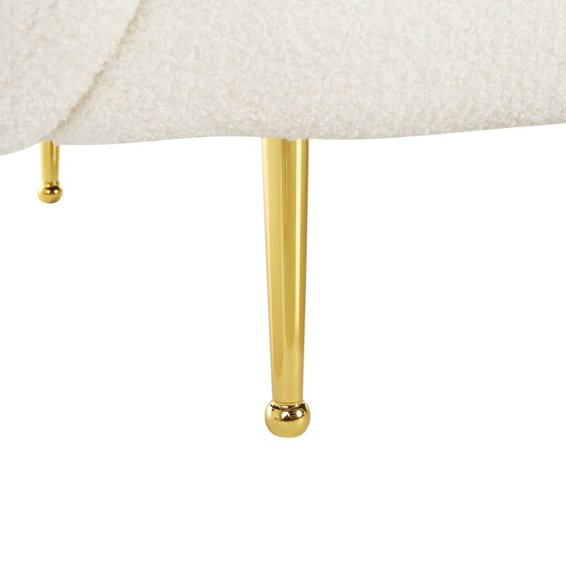 Loen 3-sits Svängd Soffa i Bouclé - Offwhite - Möbler - Soffa - 3 sits soffa