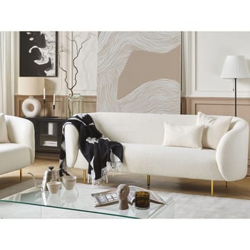 Loen 3-sits Svängd Soffa i Bouclé - Offwhite - Möbler - Soffa - 3 sits soffa