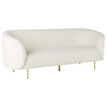 Loen 3-sits Svängd Soffa i Bouclé - Offwhite - Möbler - Soffa - 3 sits soffa