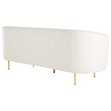 Loen 3-sits Svängd Soffa i Bouclé - Offwhite - Möbler - Soffa - 3 sits soffa