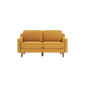 Lorvas 2-sits Soffa - Brun/Mörkgul - Möbler - Soffa - Sammetssoffa