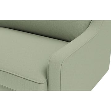 Lorvas 3-sits Djup Soffa med Svängda Armstöd i Tyg - Grön - Möbler - Soffa - Sammetssoffa