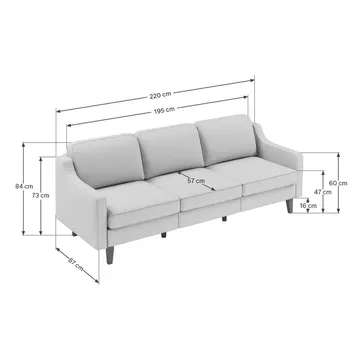 Lorvas 3-sits Soffa - Mörkgrön - Möbler - Soffa - Sammetssoffa