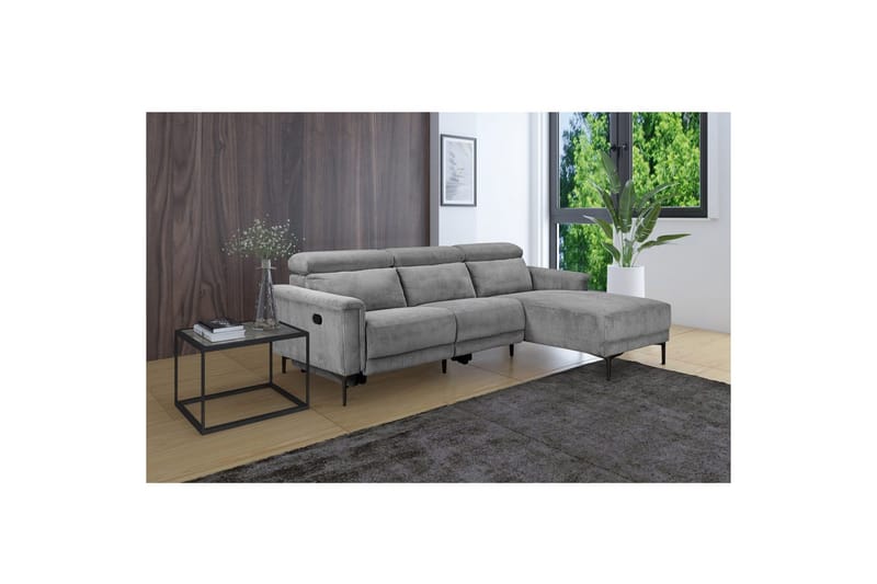 Lund Reclinersoffa 3-sits - Grå - Möbler - Soffa - Biosoffa & reclinersoffa