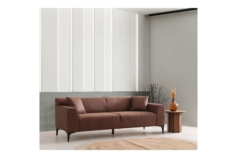 Malpani Soffa 3-sits - Cognac - Möbler - Soffa - 3 sits soffa