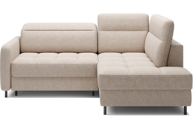 Masuo Bäddsoffa med Schäslong 3-sits, Beige