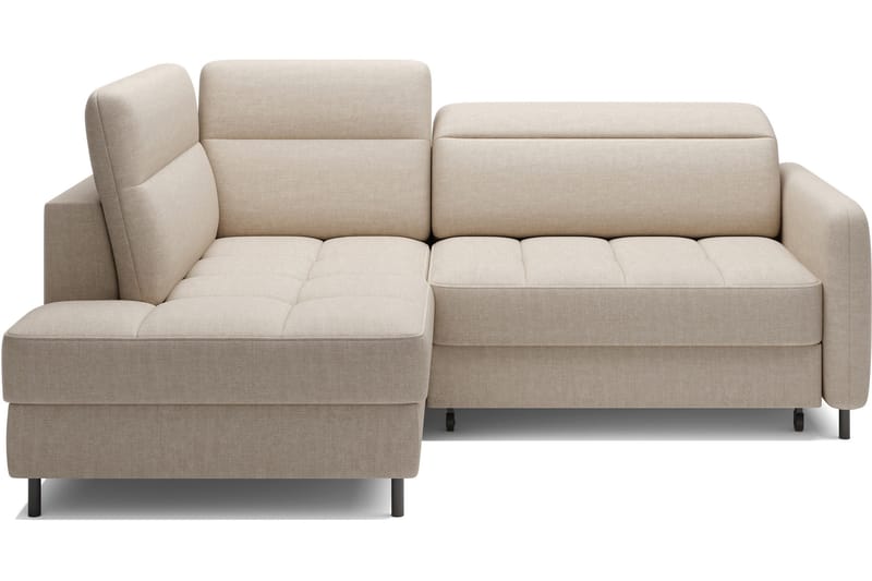 Masuo Bäddsoffa med Schäslong 3-sits - Beige - Möbler - Soffa - Bäddsoffa