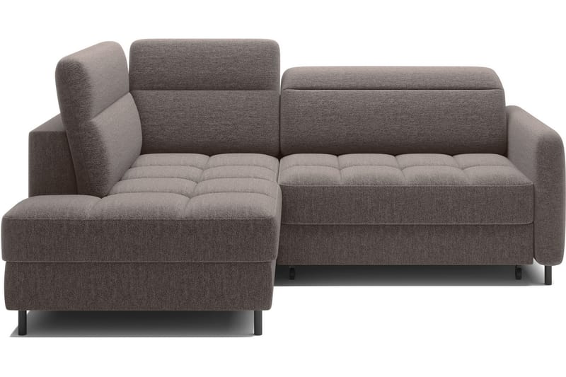 Masuo Bäddsoffa med Schäslong 3-sits, Brun