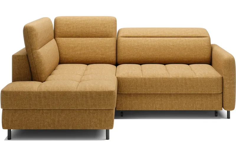 Masuo Bäddsoffa med Schäslong 3-sits, Gul