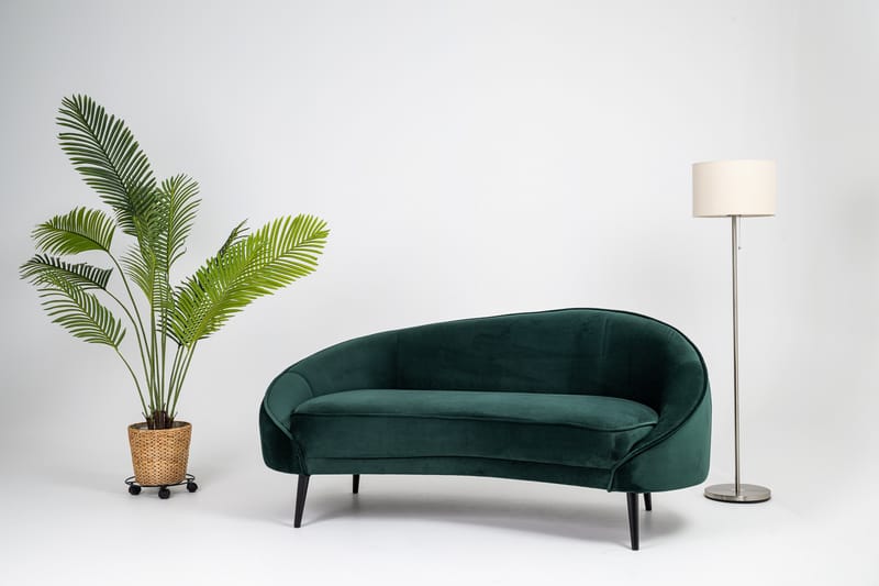 Mateus 3-sits Soffa Sammet - Mörkgrön - Möbler - Soffa - 3 sits soffa
