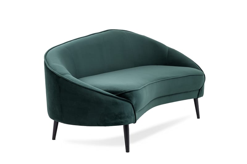 Mateus 3-sits Soffa Sammet - Mörkgrön - Möbler - Soffa - 3 sits soffa