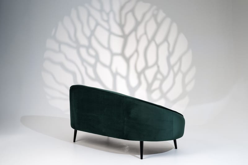 Mateus 3-sits Soffa Sammet - Mörkgrön - Möbler - Soffa - 3 sits soffa