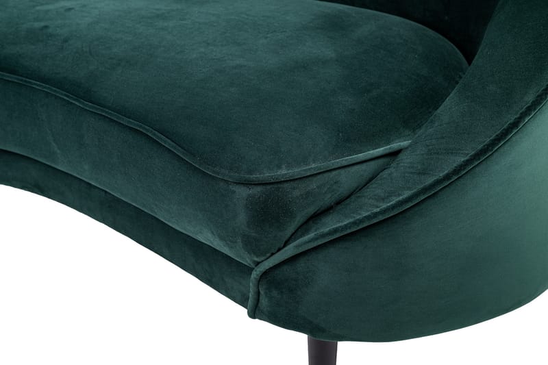 Mateus 3-sits Soffa Sammet - Mörkgrön - Möbler - Soffa - 3 sits soffa