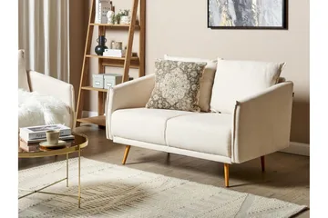 Maurana Soffa 2-sits - Beige/Guld - Möbler - Soffa - 2 sits soffa