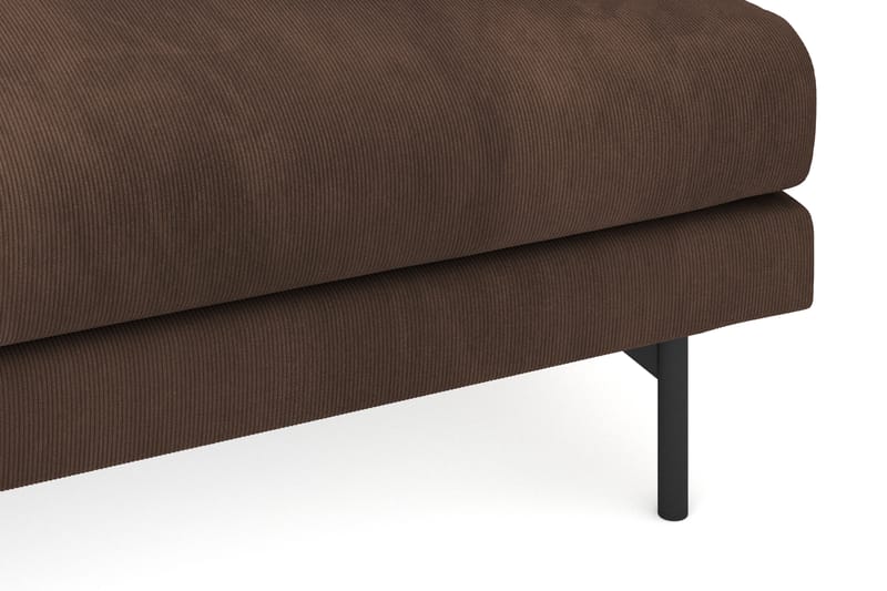 Menard 3-sits Djup Manchestersoffa - Brun - Möbler - Soffa - 3 sits soffa