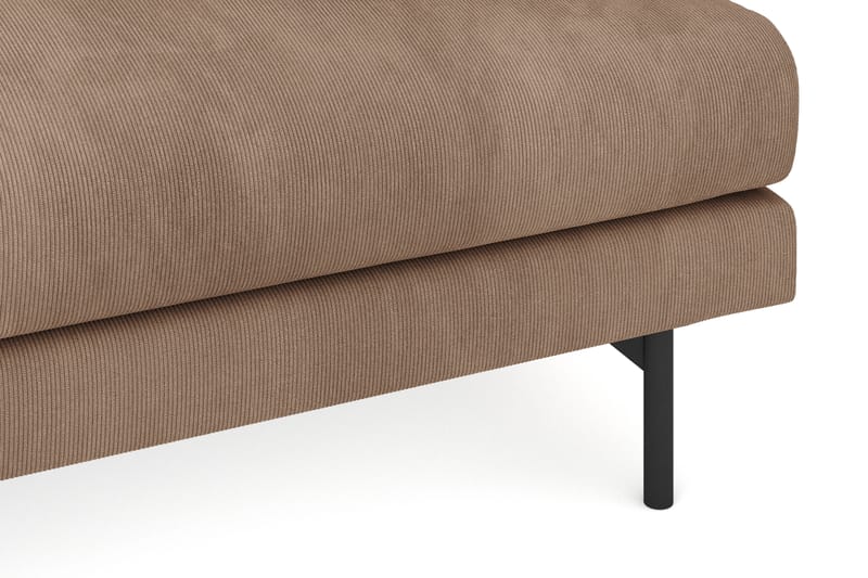 Menard 3-sits Djup Manchestersoffa - Brun - Möbler - Soffa - 3 sits soffa