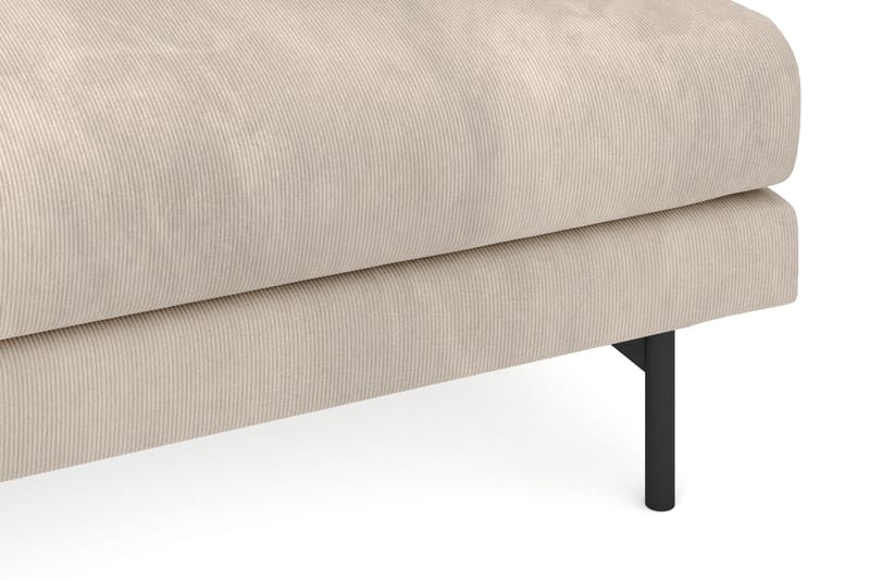 Menard 3-sits Djup Manchestersoffa - Grå - Möbler - Soffa - 3 sits soffa