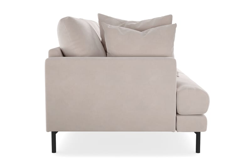 Menard 3-sits Djup Sammetssoffa 205 cm bred - Beige - Möbler - Soffa - Sammetssoffa