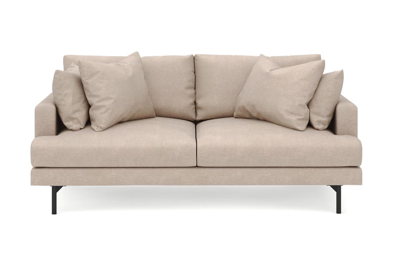 Menard 3-sits Djup Tygsoffa - Beige - Möbler - Soffa - 3 sits soffa