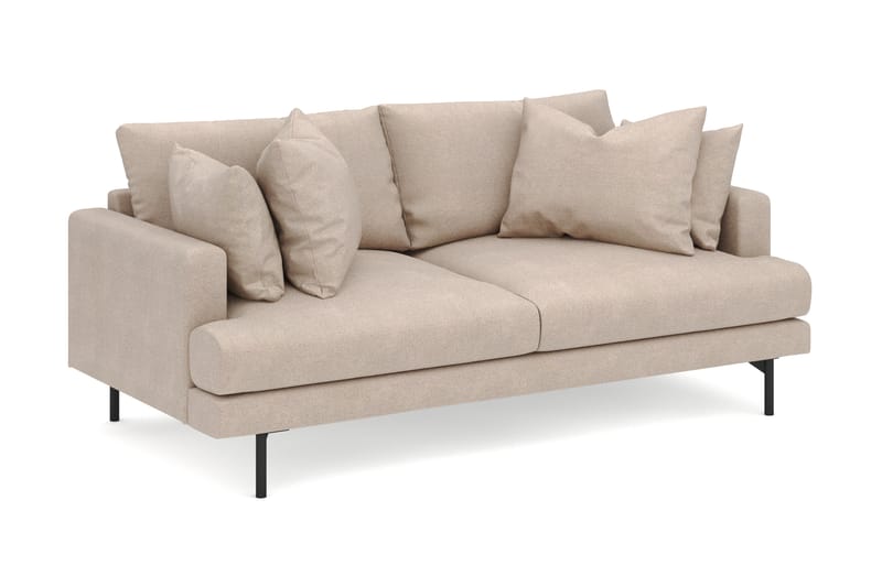 Menard 3-sits Djup Tygsoffa - Beige - Möbler - Soffa - 3 sits soffa