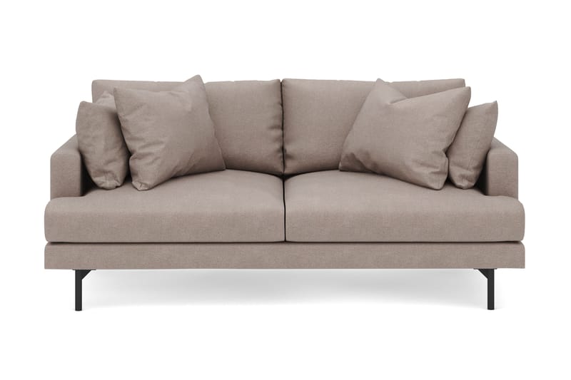 Menard 3-sits Djup Tygsoffa - Brun - Möbler - Soffa - 3 sits soffa