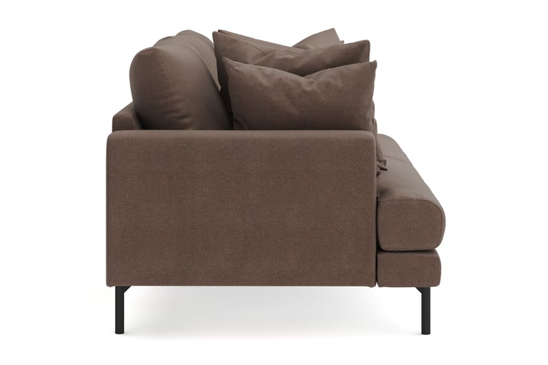 Menard 3-sits Djup Tygsoffa - Brun - Möbler - Soffa - 3 sits soffa