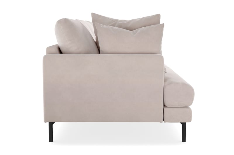 Menard 4-sits Djup Sammetssoffa - Beige - Möbler - Soffa - Sammetssoffa