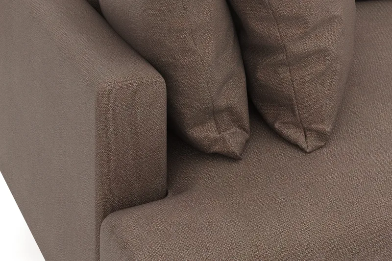 Menard 4-sits Djup Tygsoffa - Brun - Möbler - Soffa - 4 sits soffa