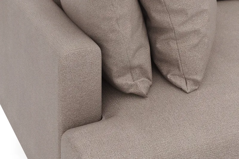 Menard 4-sits Djup Tygsoffa - Brun - Möbler - Soffa - 4 sits soffa