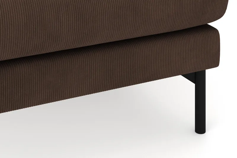 Menard 4-sits Högervänd Stor U-formad Djup Soffa med Divan och Schäslong i Manchester - Brun - Möbler - Soffa - U-soffa