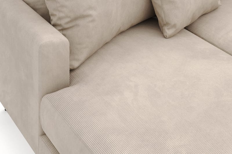 Menard 4-sits Högervänd Stor U-formad Djup Soffa med Divan och Schäslong i Manchester - Greige - Möbler - Soffa - U-soffa