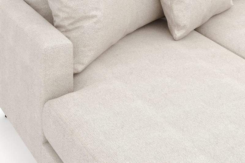 Menard 4-sits Högervänd Stor U-formad Djup Soffa med Divan och Schäslong i Tyg - Beige - Möbler - Soffa - U-soffa